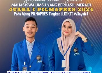 Universitas Muhammadiyah Sumatera Utara Berhasil Menjadi Juara PILMAPRES Tingkat LLDIKTI WIlayah 1