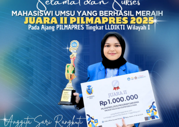 Mahasiswa FEB UMSU JUARA PILMAPRES TINGKAT LLDIKTI Wilayah I